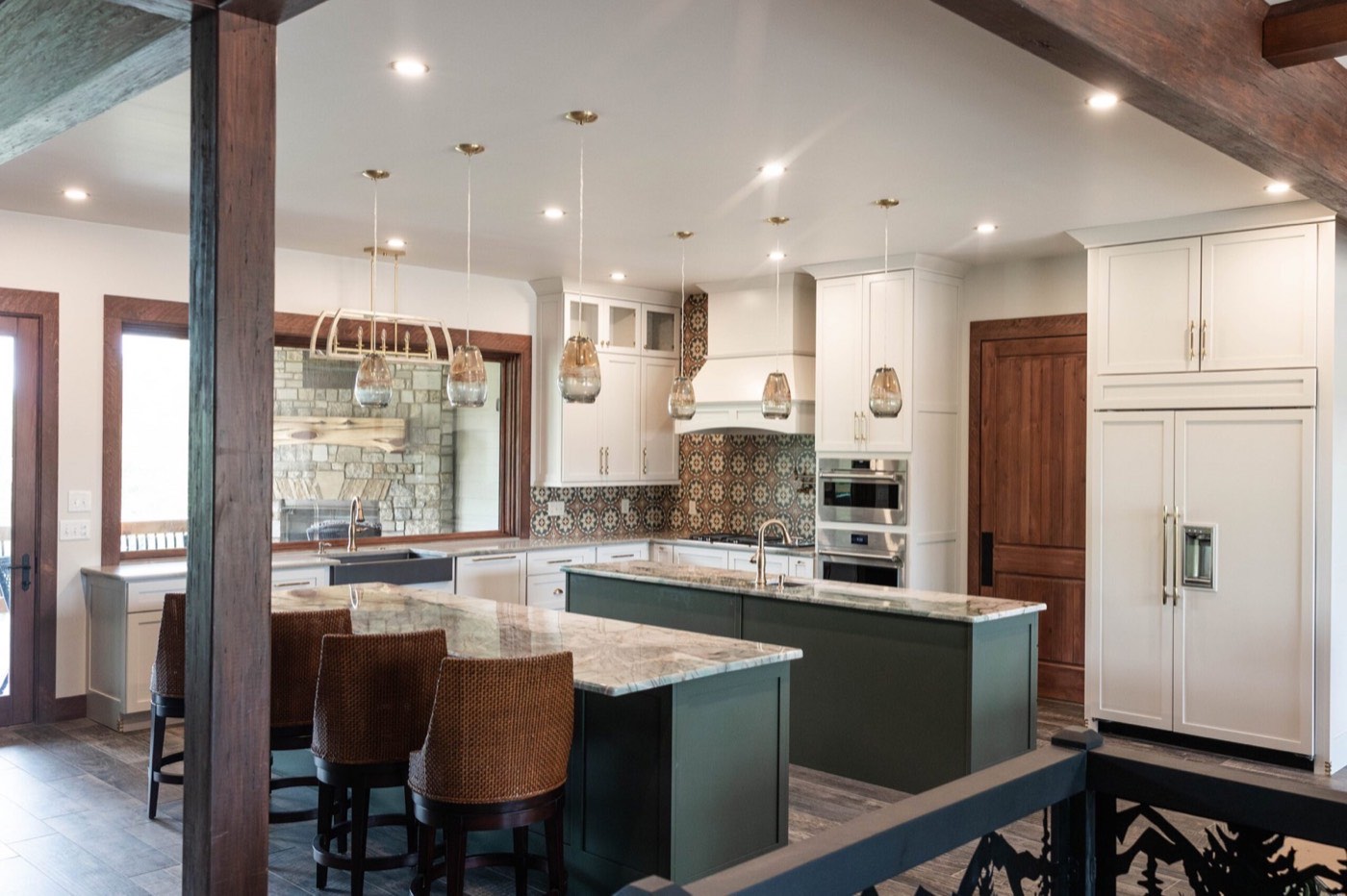 Covered Bridge Cabinetry Farmington kitchen in Light Pewter, available at Shoreline Cabinet Company in Wilmington, NC