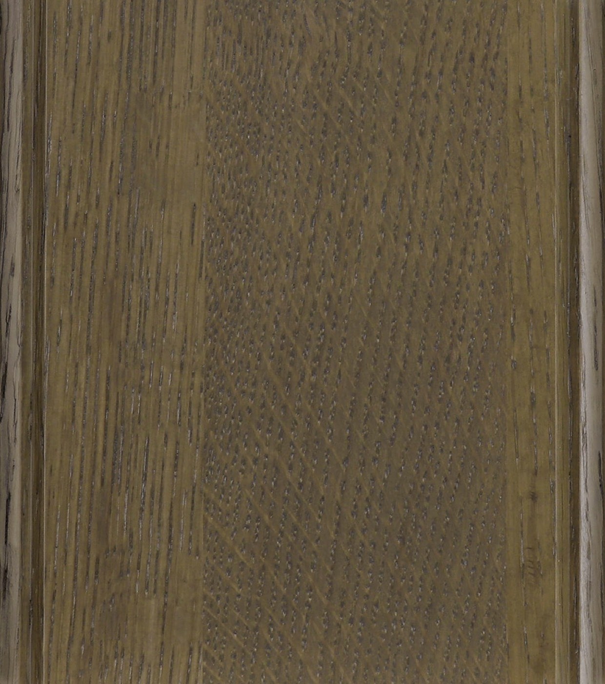 Dura Supreme Cabinetry Whiskey Barrel stain on Quarter-Sawn White Oak (new stain), available at Shoreline Cabinet Company in Wilmington, NC