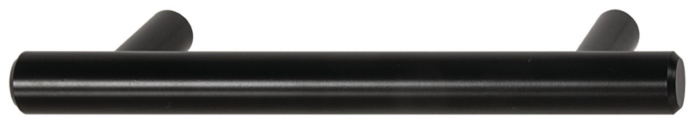 Hafele Matte Black (Cosmopolitan bar pull 155.99.002), available at Shoreline Cabinet Company in Wilmington, NC