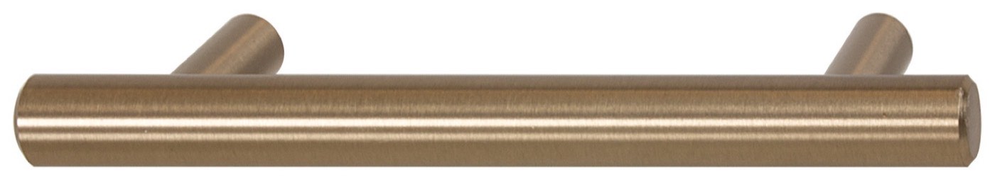 Hafele Matte Gold (Cosmopolitan bar pull 155.02.411), available at Shoreline Cabinet Company in Wilmington, NC