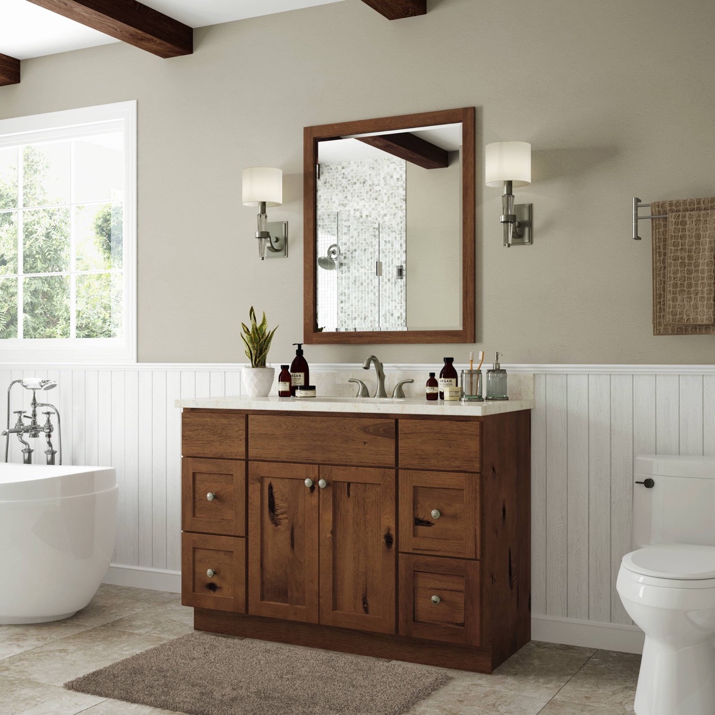 JSI Cabinetry Upton vanity, available at Shoreline Cabinet Company in Wilmington, NC