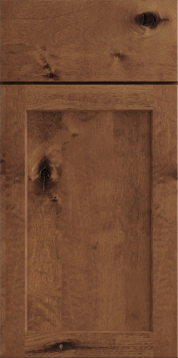 JSI Cabinetry Upton Brown Slab, available at Shoreline Cabinet Company in Wilmington, NC