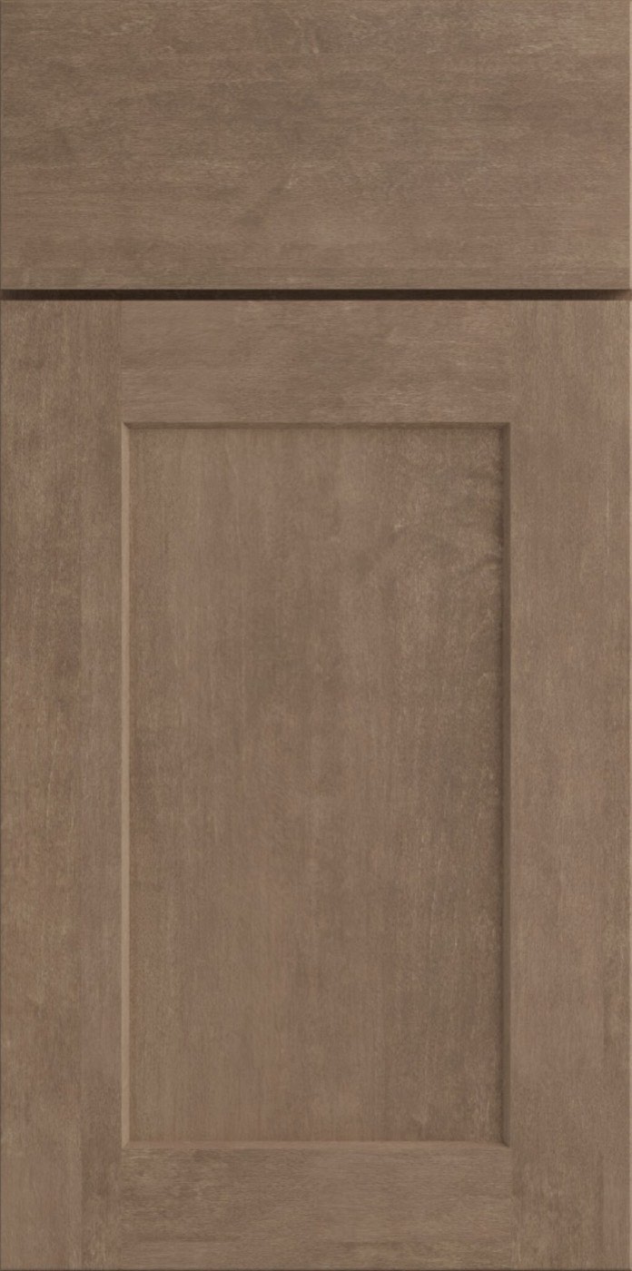 JSI Cabinetry Truffle (Dover door), available at Shoreline Cabinet Company in Wilmington, NC