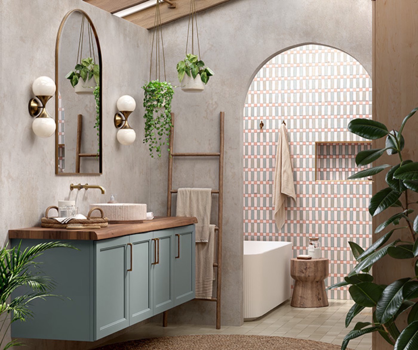 Mid Continent Cabinetry Blue vanity bath (Danielson), available at Shoreline Cabinet Company in Wilmington, NC