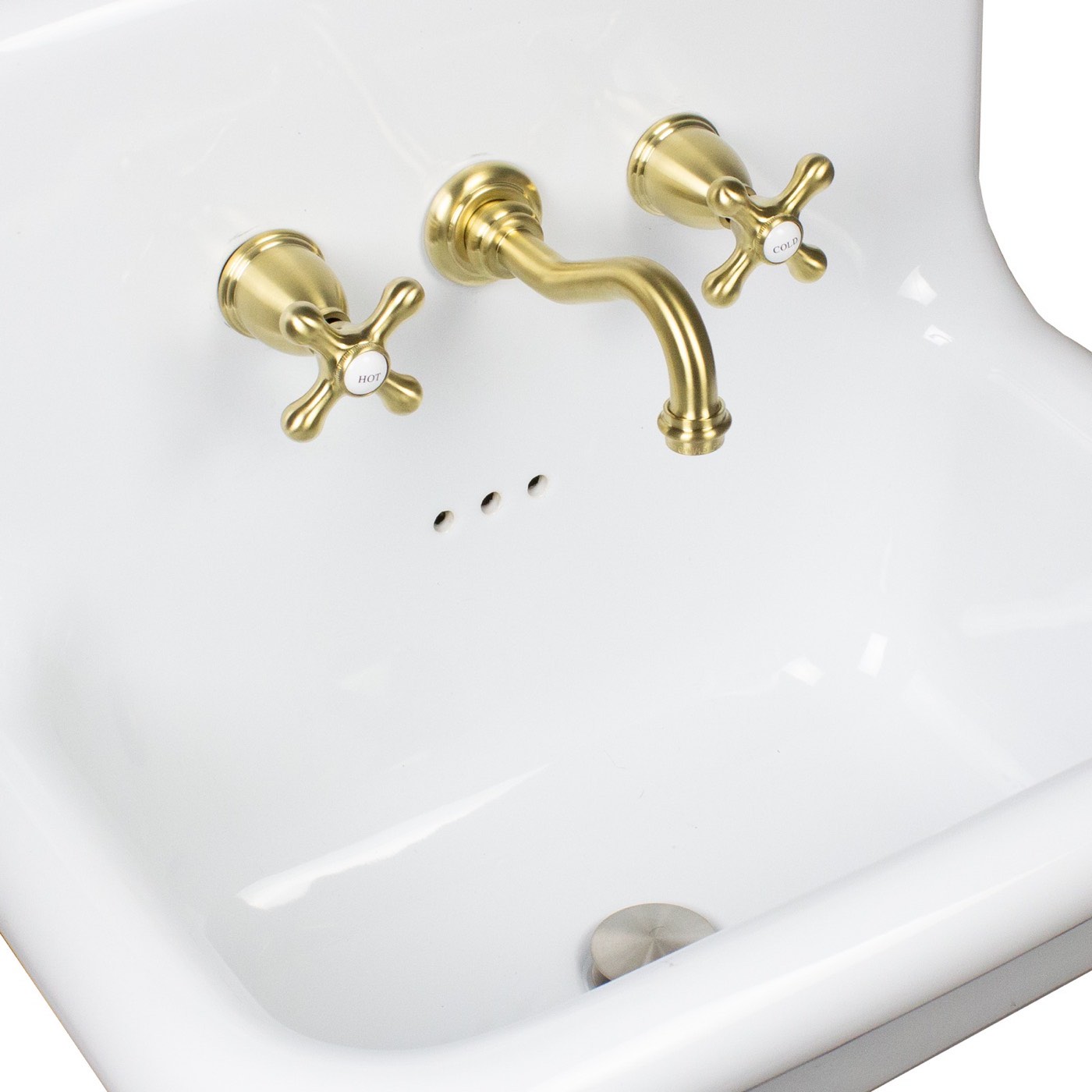 Nantucket Sinks Faucet finish - Brass (VCWMF-BRX), available at Shoreline Cabinet Company in Wilmington, NC