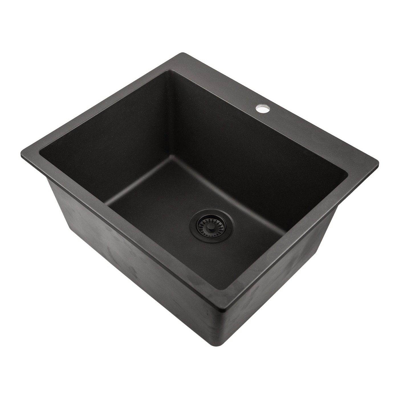 Nantucket Sinks Granite composite - Black (PR2522-DM-BL), available at Shoreline Cabinet Company in Wilmington, NC