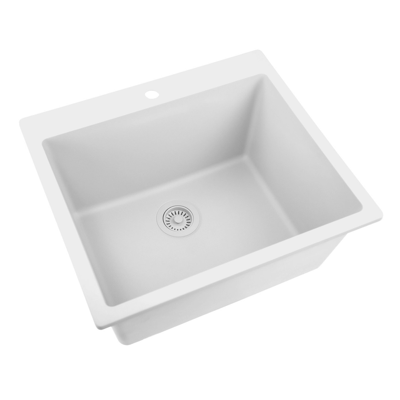 Nantucket Sinks Granite composite - White (PR2522-DM-W), available at Shoreline Cabinet Company in Wilmington, NC