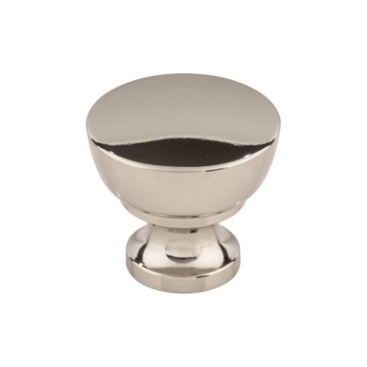 Top Knobs Polished Nickel (Bergen Knob M1321), available at Shoreline Cabinet Company in Wilmington, NC