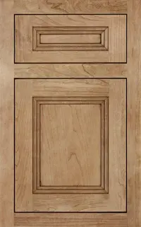 Medallion Craftsman Platinum cabinet door, reverse raised panel