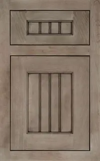 Medallion Dana Pointe Platinum cabinet door, beaded