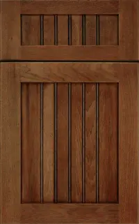 Medallion Potter’s Mill Beaded Panel Frameless cabinet door, beaded