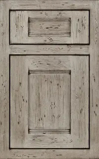 Medallion Stockton Platinum cabinet door, reverse raised panel